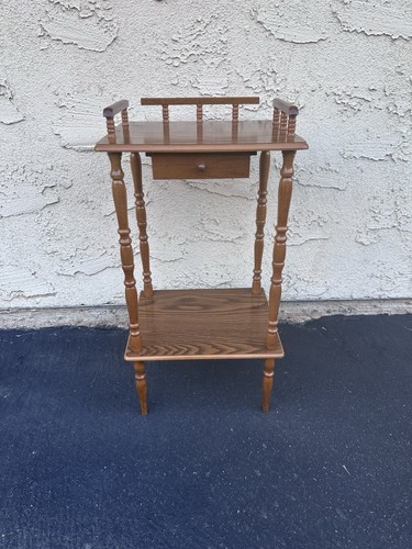 Vintage oak finish telephone - oak,