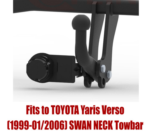 Swan neck tow bar for - bar,