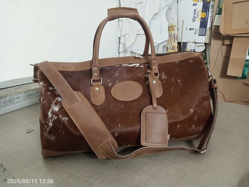 Hairon leather duffle - leather,