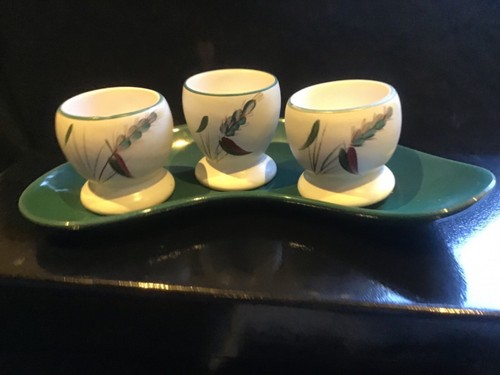 Three vintage denby - denby, greenwheat