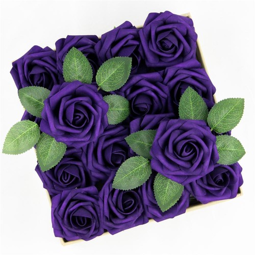 50x foam roses artificial fake - roses,