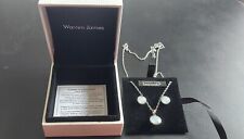 Warren james( earrings and necklace set) Crystals from Swarovski= handmade + box