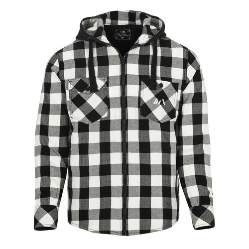 Men check hooded acrylic - men,