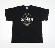Fruit of the Loom Men's Black XL Guinness 250 Years Limited Edition T-Shirt