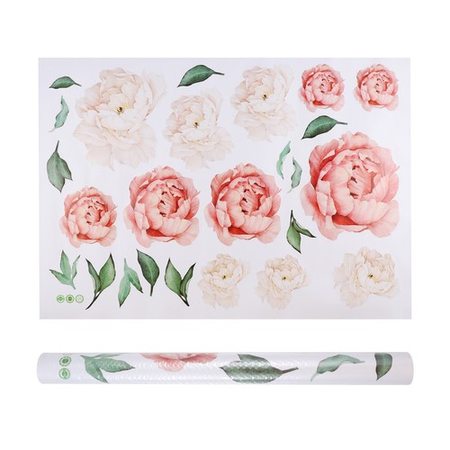 Pvc peony pattern wall - pattern,