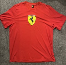 Puma Ferrari Race Big Shield T-shirt Rosso Corsa XL