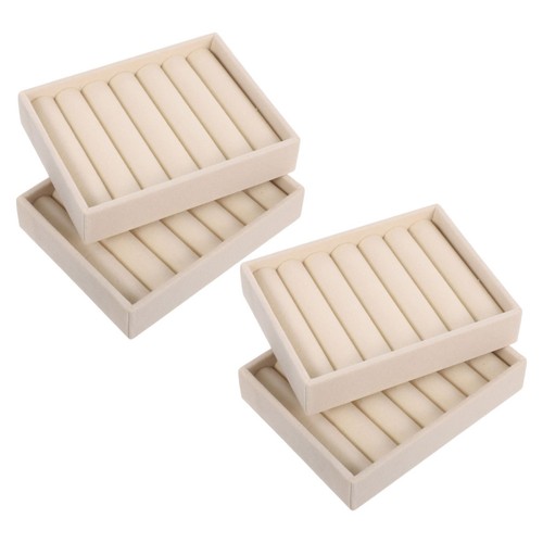 4pcs slots earrings studs - 4pcs,