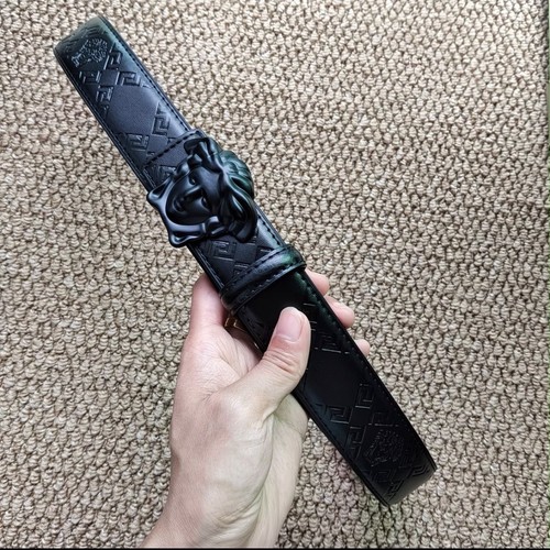 Black versace head solid - black, belt