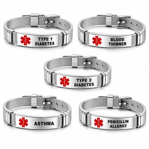 Silver medical alert - medical,