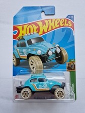 Hot Wheels Volkswagen Baja Bug Mud Studs Series Long Card in Green 