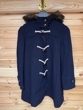 Monsoon Navy Wool Blend Duffle