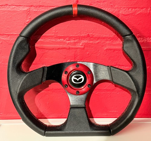 Black 350mm steering - , wheel