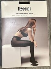 Wolford Fatal 50 Seamless Tights - Black - Medium - BNIB