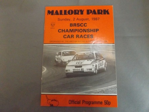 1987 mallory park programme - 1987,