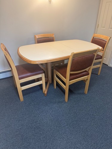 Vintage oak table - vintage, chairs