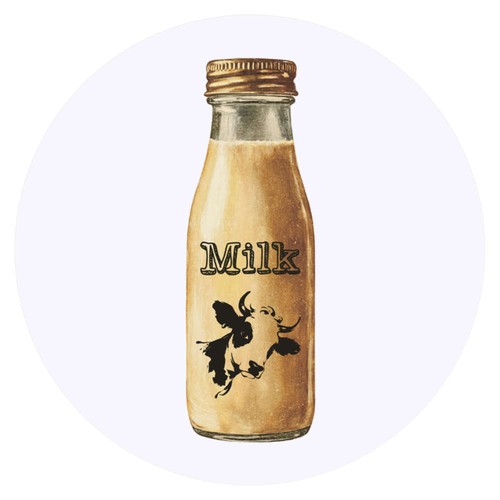 Bottle milk round - x, of