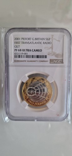 Silver proof piedfort 2001 - proof,