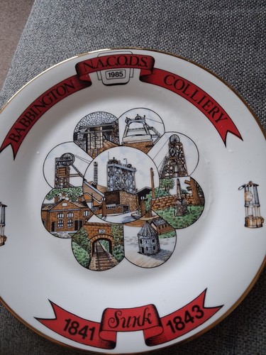 Vintage coal mining - , plate
