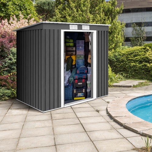 7ft 4ft garden storage shed - x,