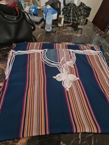 Moroccan gandoura kaftan maxi - gandoura,