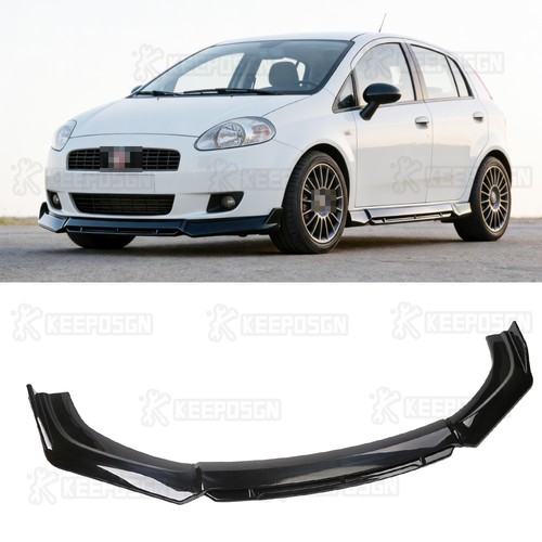 Gloss black front bumper lip - bumper,