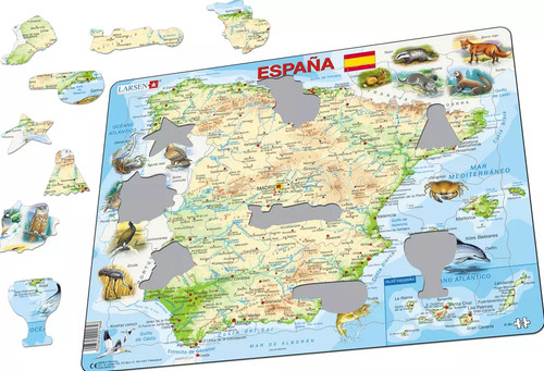 Map spain espana - map, with