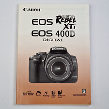 Canon EOS 400D / Rebel XTi Camera Original Instructions Manual Spanish Only 2006