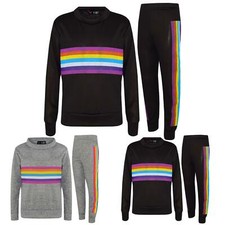 Kids Girls Lounge Suit Rainbow