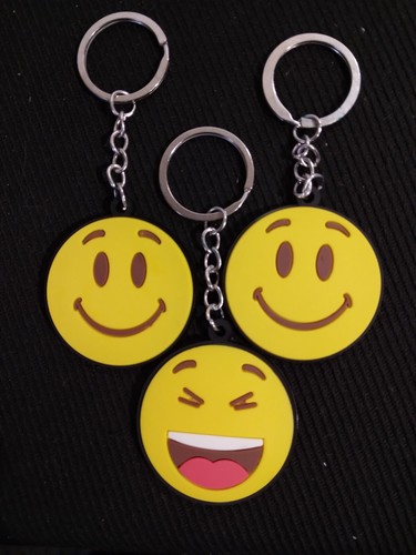 Emoji key chain rubber - key,