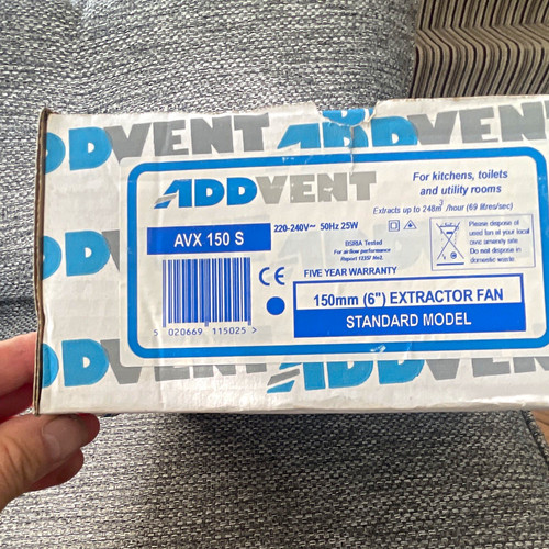 Addvent avx 150 150mm white - s,
