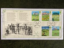 Cover / FDC - Golfers Alphabet - PM / Cancel, St. Andrews - Signed JIMMY TARBUCK