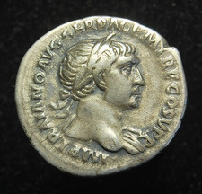 Roman coin Trajan silver