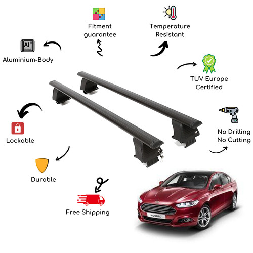 Bare roof rack cross bars - roof, set