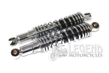 Suzuki T200 T250 T305 T350 Pair Of Chrome Rear Shock Absorbers W6-03
