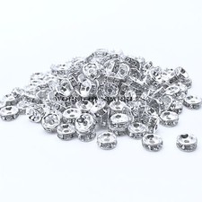 Rhinestone Shamballa Beads Spacers Rondelle  Bracelet Necklace Watch