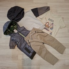 Baby Boys Age 12-18 Months Clothes Bundle Full Outfit With Body Warmer