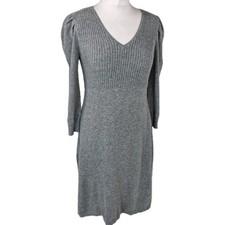 Monsoon Grey Rib Knit  Dress