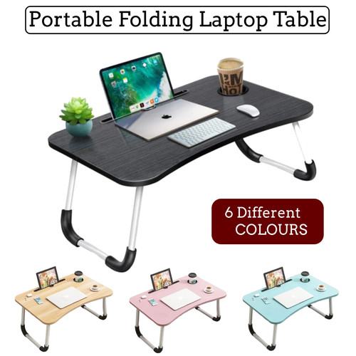 Folding laptop table bed tray - folding,