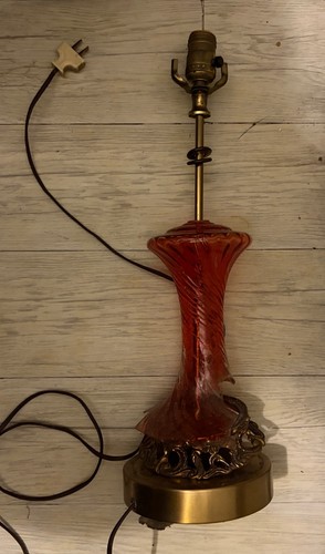 Mcm lamp works brass base - works,