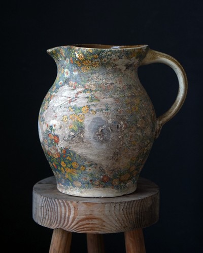 Vintage floral studio pottery - vintage,