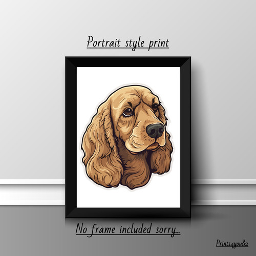 American cocker spaniel dog - american,