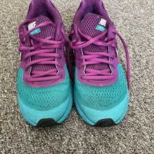 Nike Women Running Shoe Air Zoom Pegasus+ 30 Size US 8.5 Grape/Green 