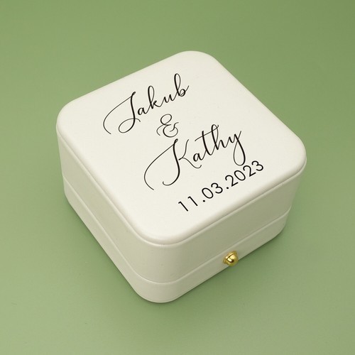 Personalized wedding ring box - personalized,