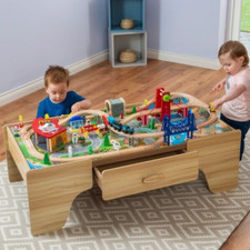 Wooden train squirrel - train, play