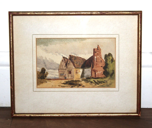 Antique victorian watercolour - victorian,