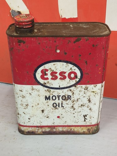 Vintage french esso motor - french, oil
