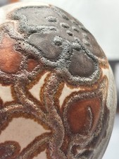 VTG West German Handle Vase 631-14 Bay Fat Lava. Lovely Piece - Great Style.