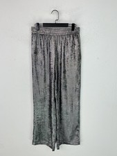 Zara Silver Metallic Wide Leg