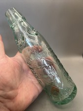 UNUSUAL VICTORIAN DIMPLED SHOULDER PATENT CODD BOTTLE JOSEPH WILKINSON GATESHEAD