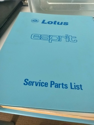 Lotus esprit parts list - lotus,